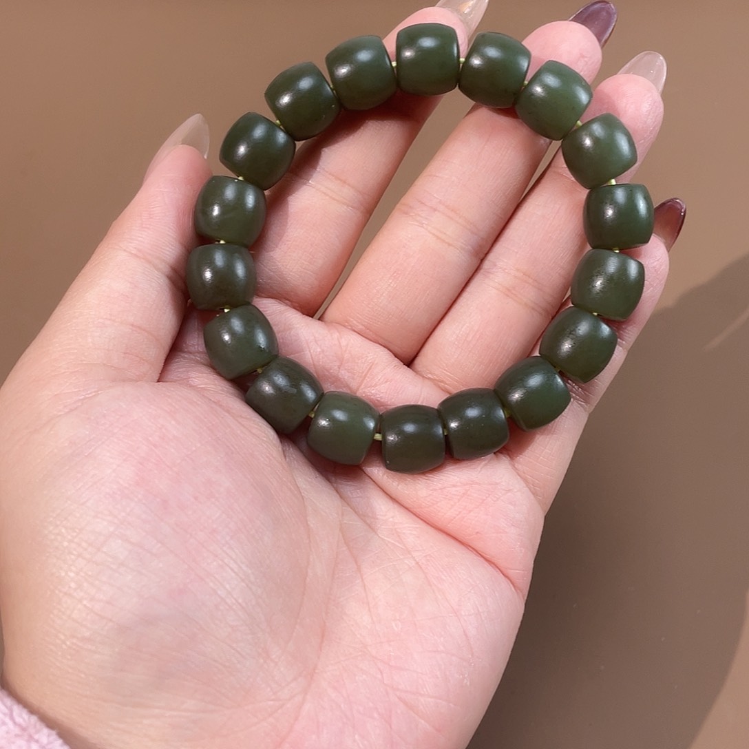 和田玉手链未镶嵌12