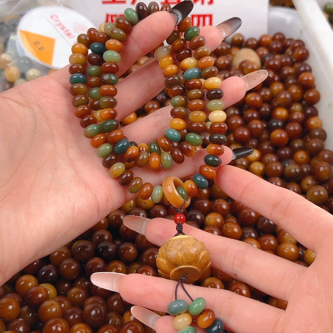 菩提根/象牙果吊坠小敦煌108