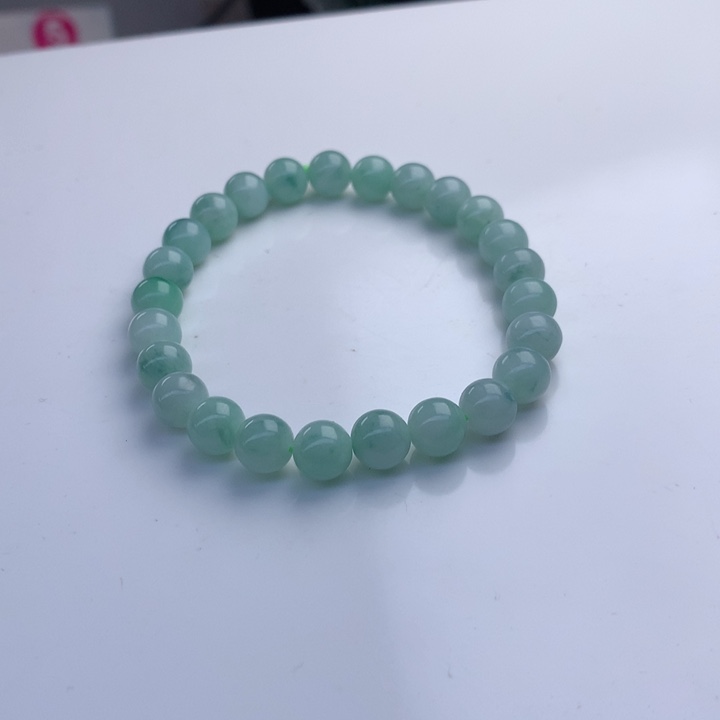 翡翠手串未镶嵌7.5mm！