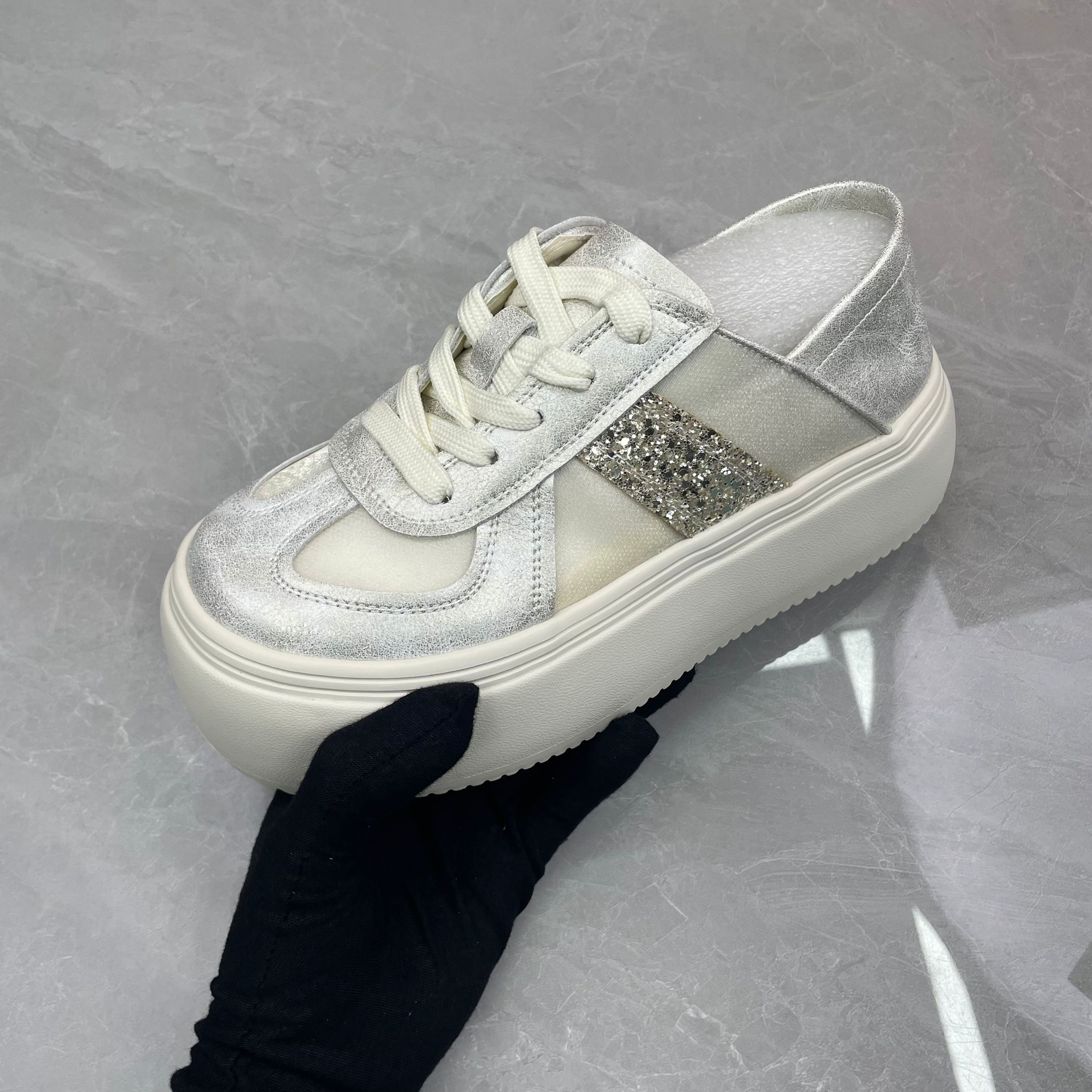 休闲鞋 女  d8247金色（孤品）b区38码