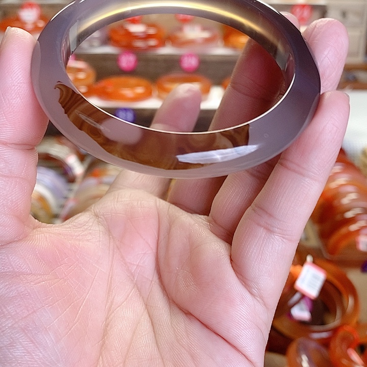 玛瑙/玉髓手镯未镶嵌安**h