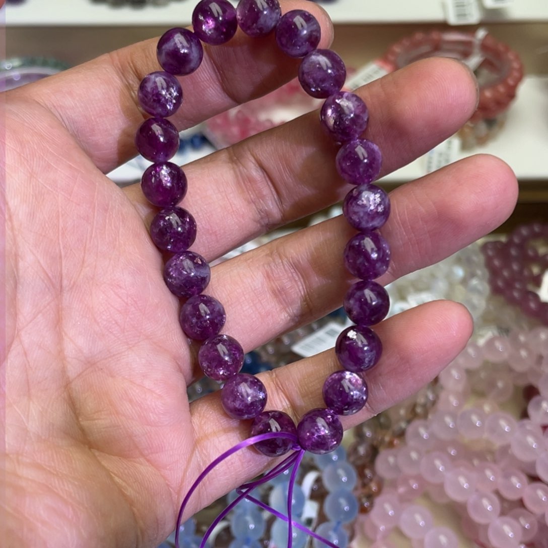 水晶手链未镶嵌紫祖母精8.7m