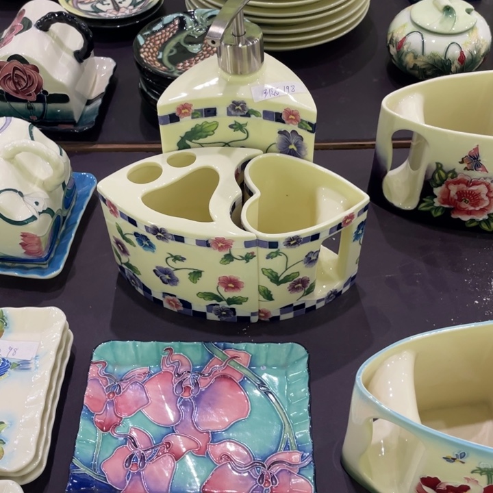 陶瓷珐琅彩卫浴三件套