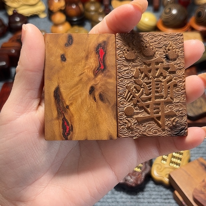 用***5枣木微瑕手把牌子文