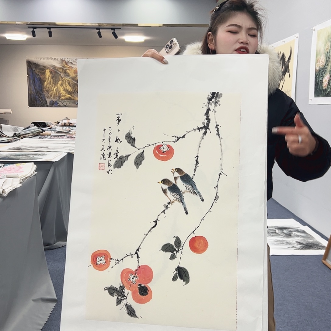 国画国画作品宣纸纯手绘