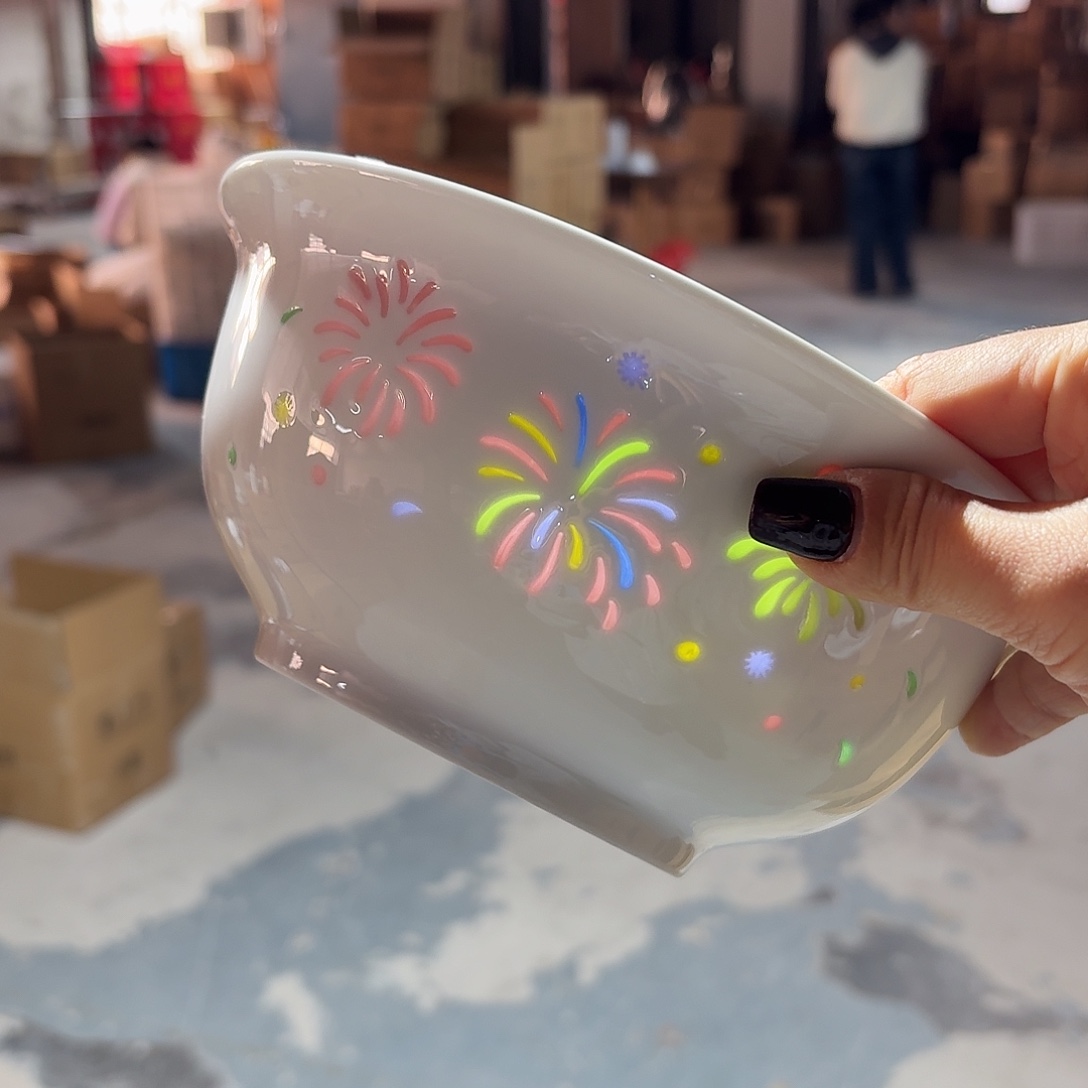 *****景德镇烟花汤碗一个微瑕