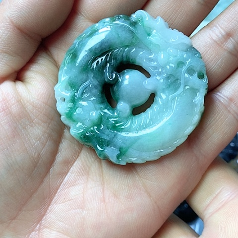 翡翠颈饰未镶嵌天然缅甸翡翠a货