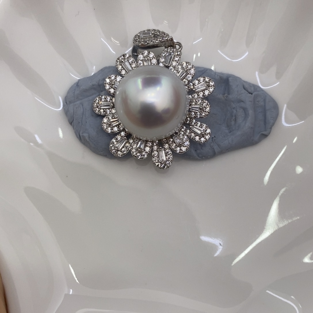 海水珍珠裸珠l*z澳白裸珠14m小小