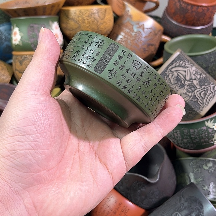 茶杯紫砂全手工紫砂主人杯 
