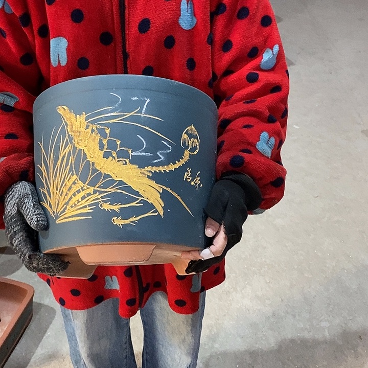 紫砂花盆紫砂花盆