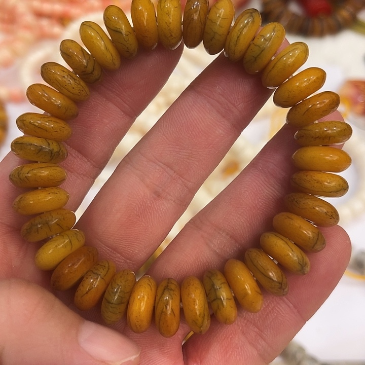 牛骨手串/手链牦牛骨卡14算盘珠