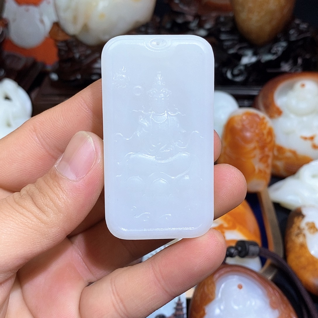 和田玉未镶嵌挂件