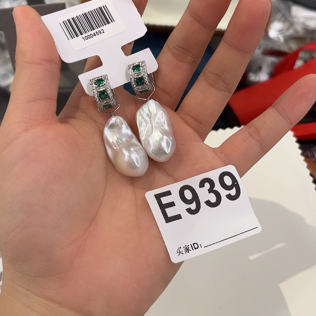 耳饰合金淡水珍珠