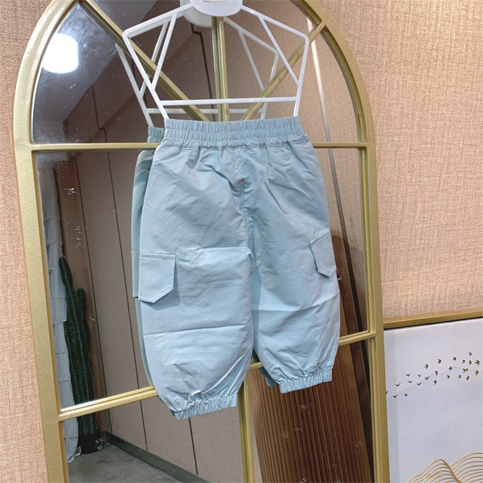 AG446    宝宝蓝色棉布裤子  夏季