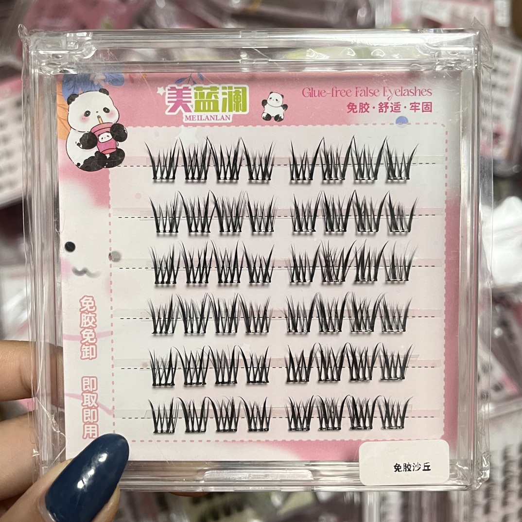 沙丘上睫毛六排装