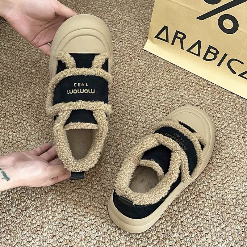 淘鞋馆68-22新款加羊羔毛时尚百搭潮流舒适轻便软底防滑休闲板鞋