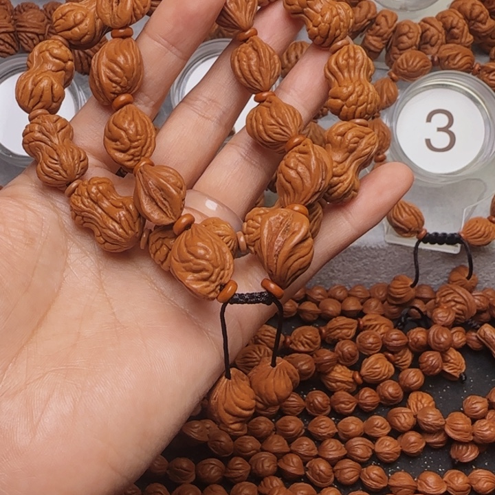 *****桃核手串龙纹桃核