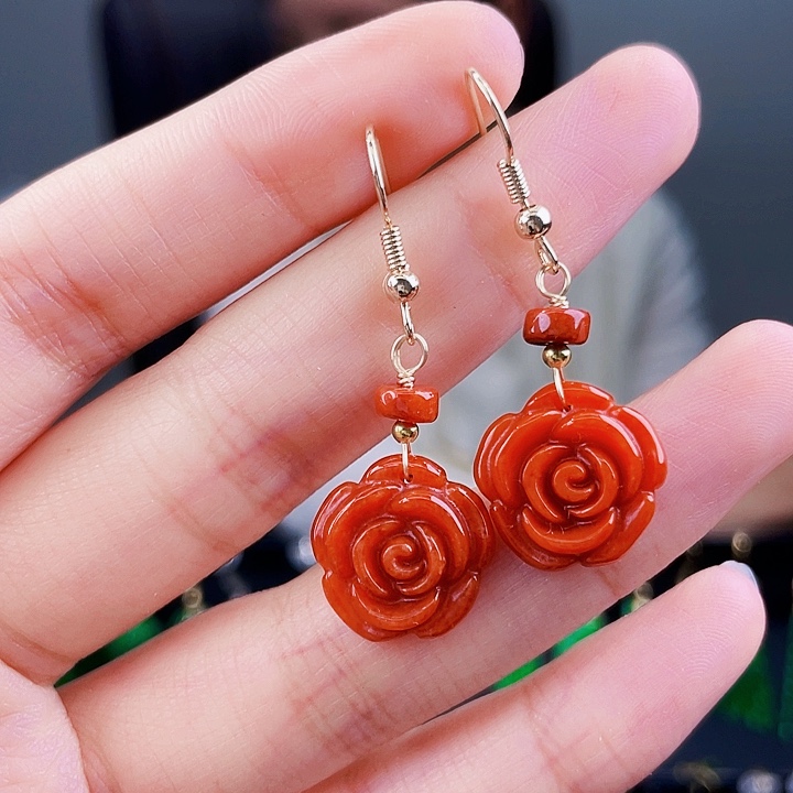 翡翠耳饰未镶嵌饰品