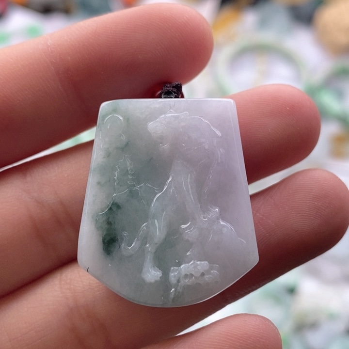 翡翠吊坠(不含链)未镶嵌天然缅甸翡翠A货