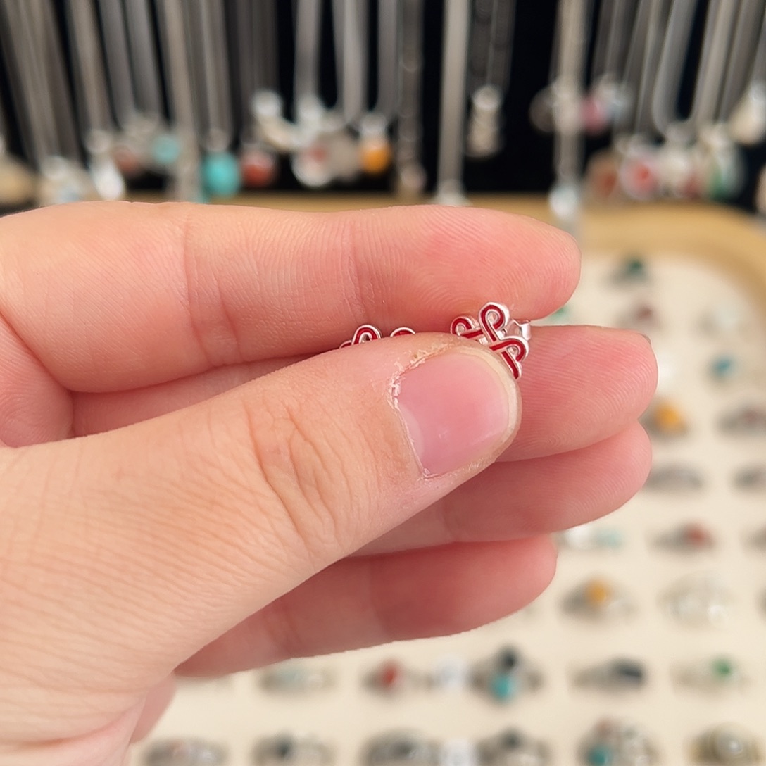 925银925纯银耳钉