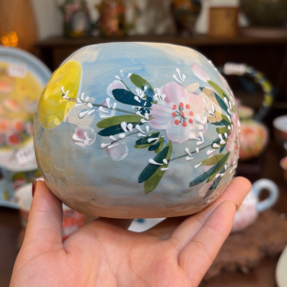 景德镇手绘高温釉下彩陶瓷茶具