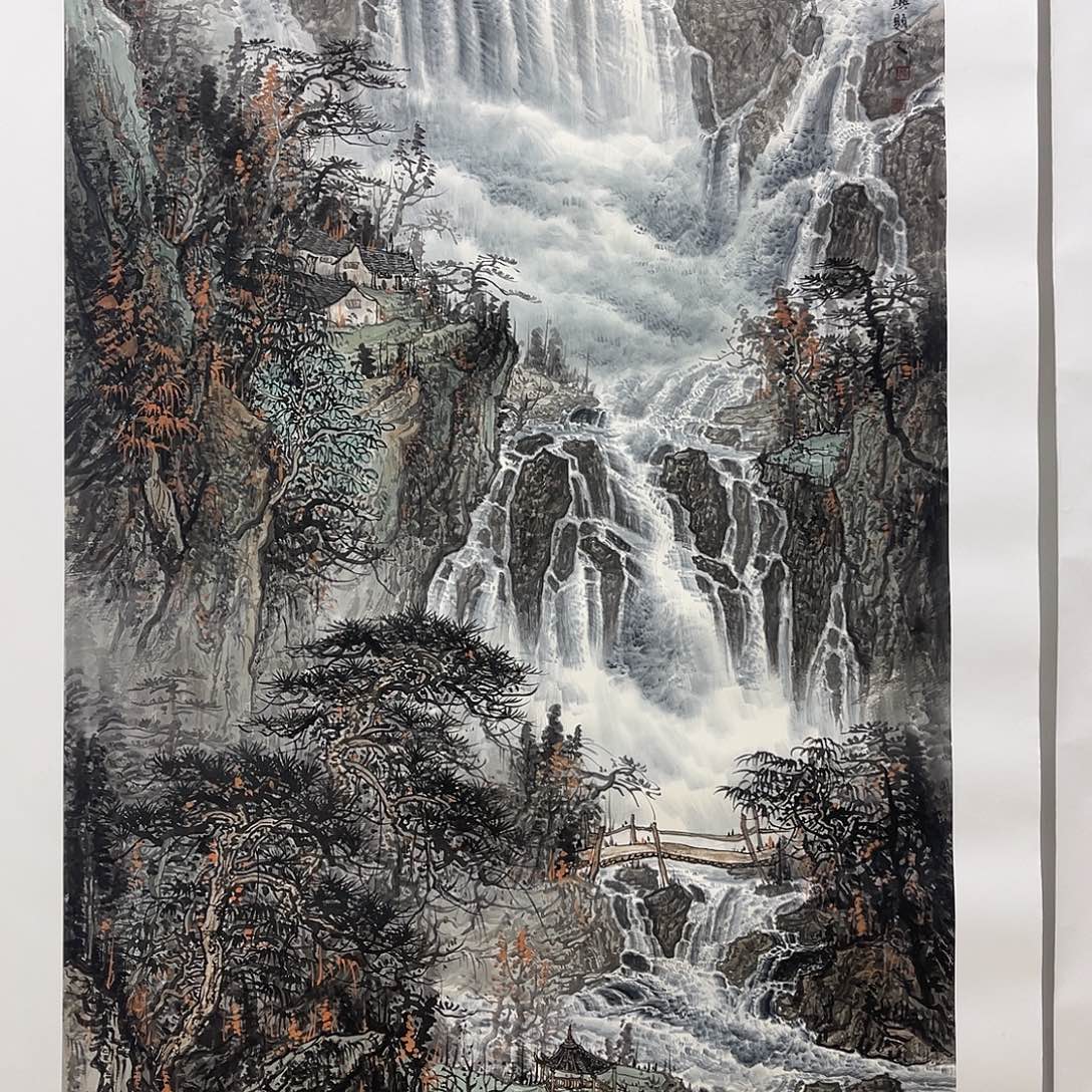 国画李庆兴180/97水墨山水