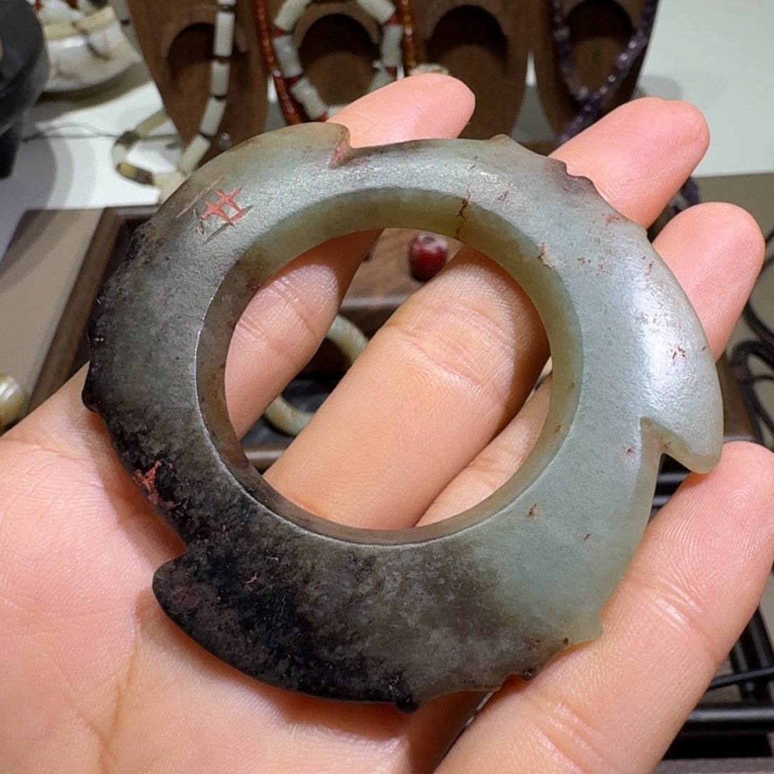 白***溪和田玉未镶嵌挂件