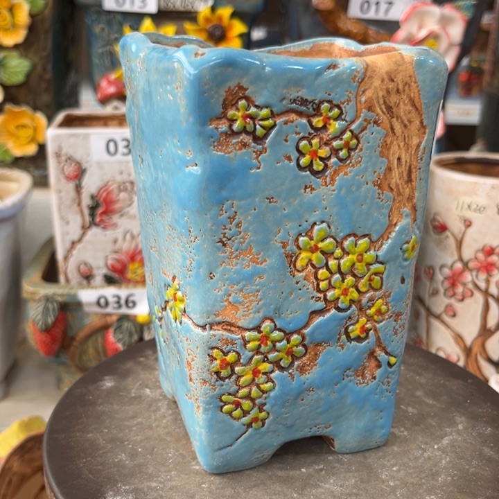 紫砂花盆粗陶材质多肉花盆