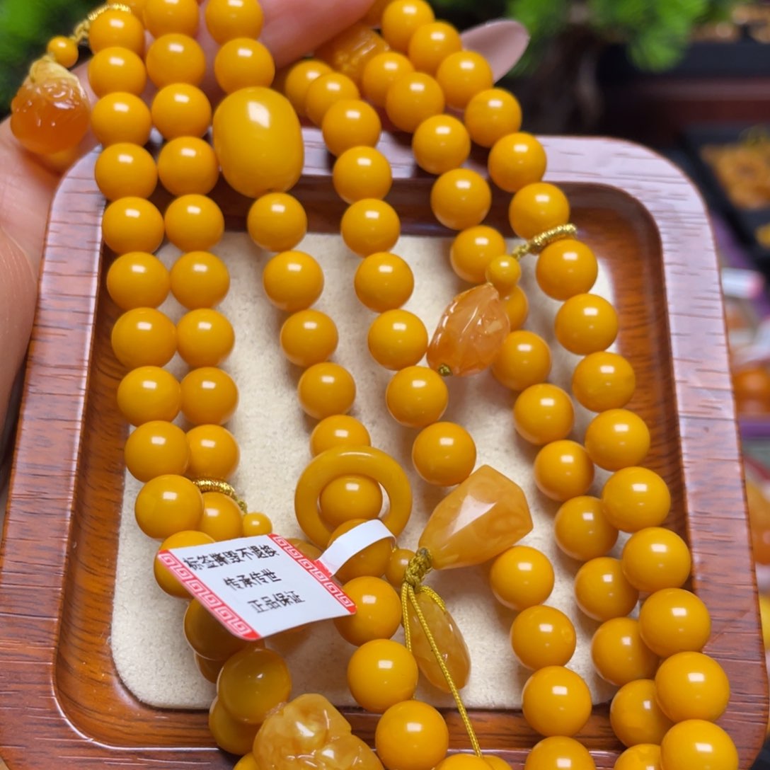 蜜蜡手链未镶嵌手串