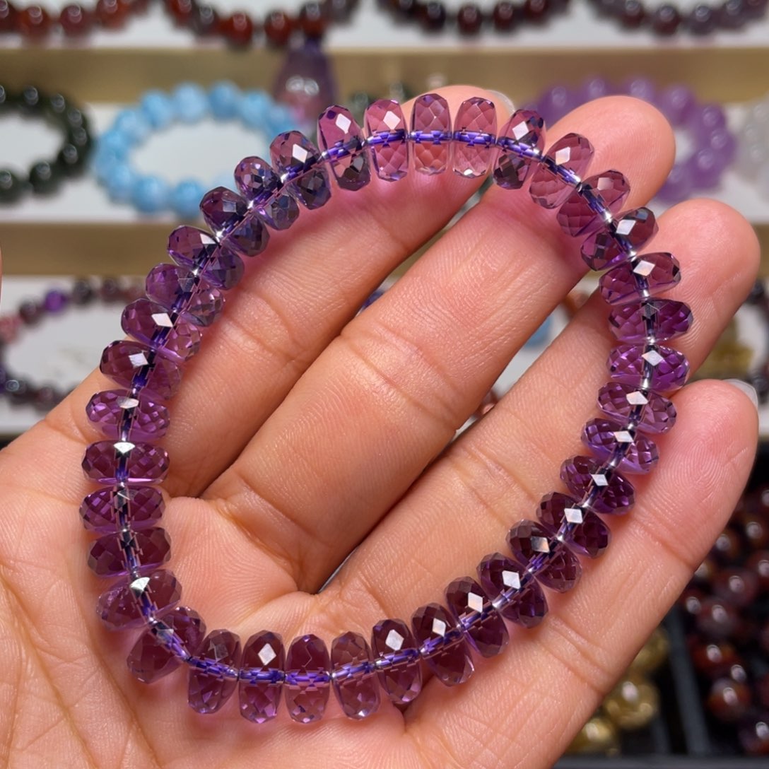 水晶手链未镶嵌巴西紫水晶