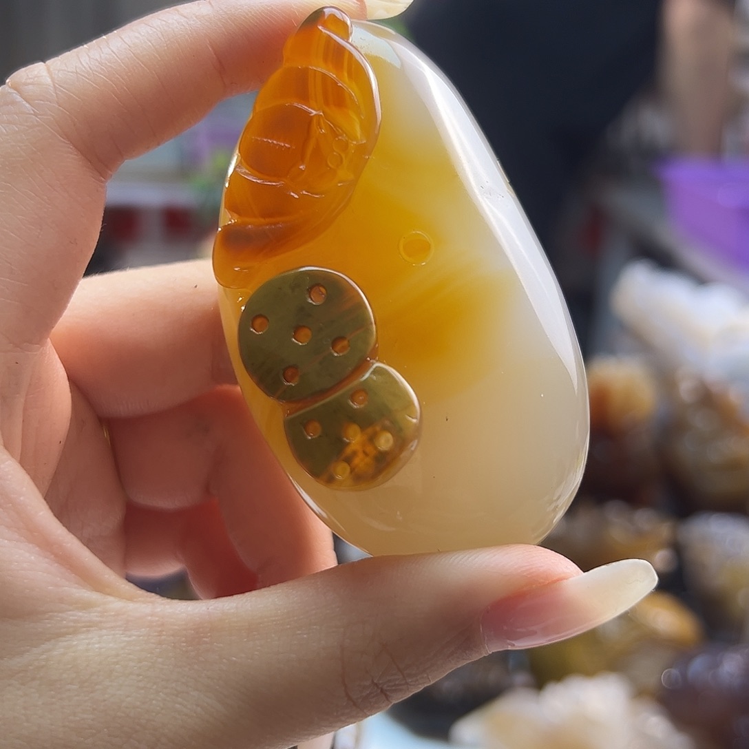 玛瑙/玉髓未镶嵌吊坠(不含链)