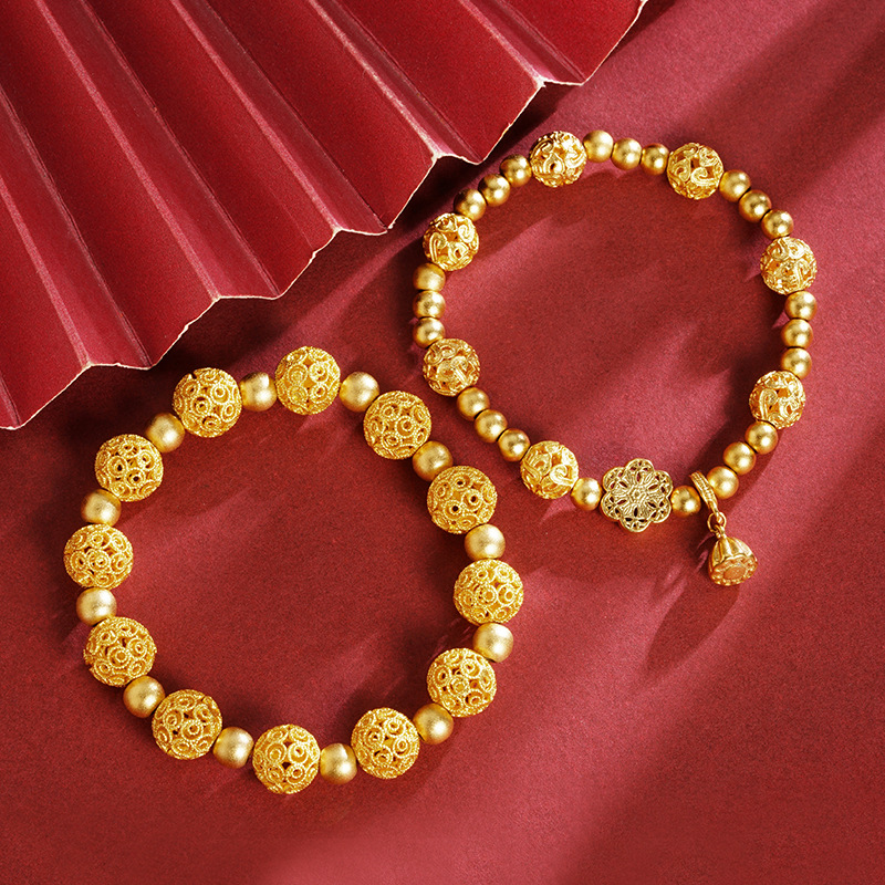 铜合金亚克力手链 链女国潮中国风铜合金义乌配饰品手饰厂家批发