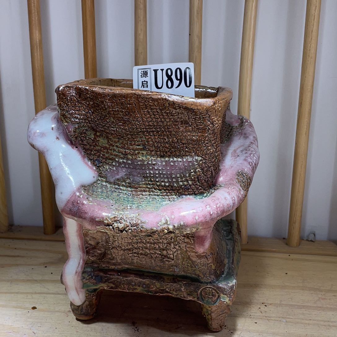 紫砂花盆景德镇陶瓷花盆890