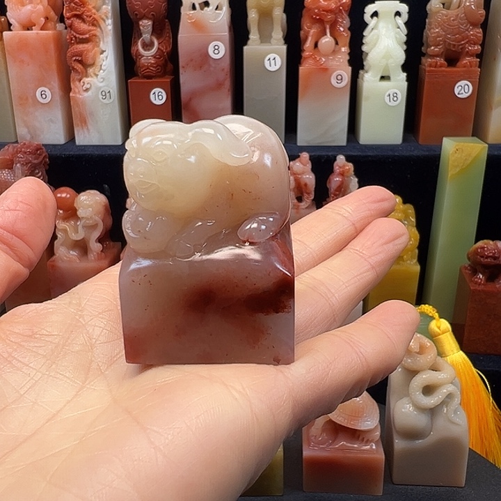 寿山石印石寿山石手工雕刻