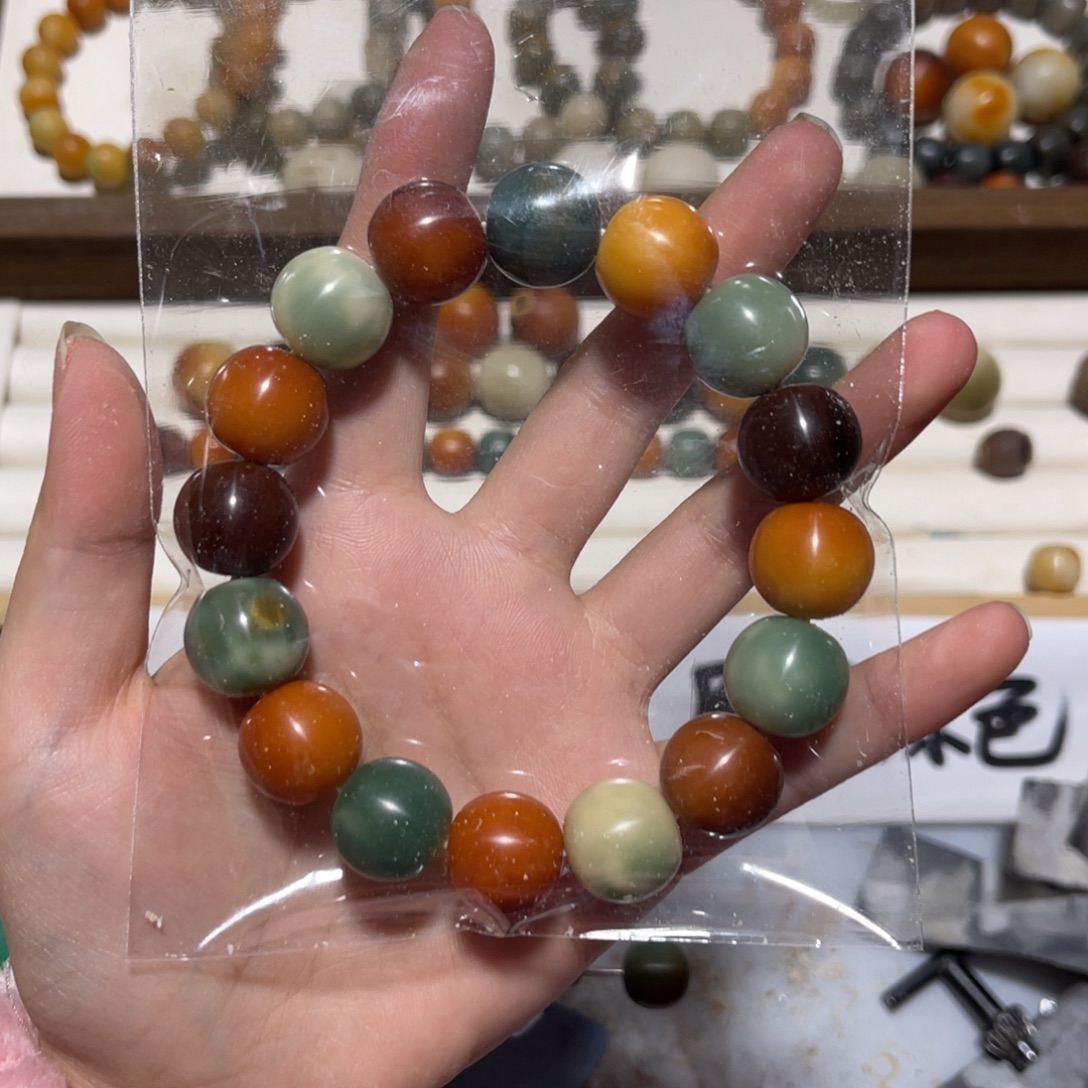 菩提根/象牙果吊坠卡15多宝苹果珠