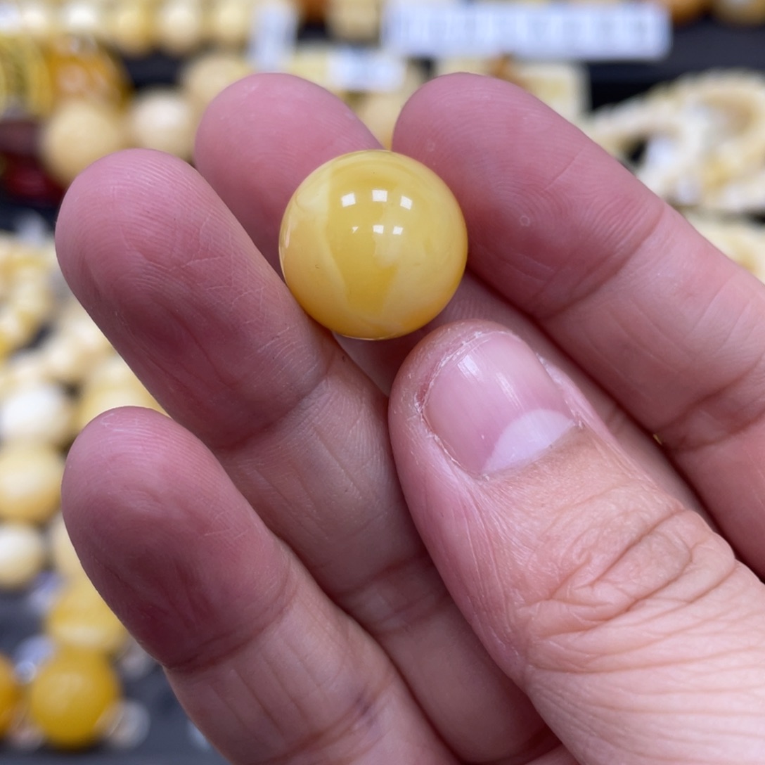 琥珀珠宝奇石未镶嵌15.6mm