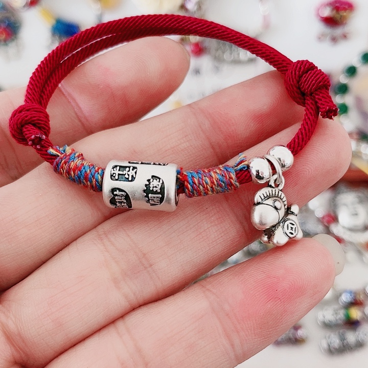 珐琅吊坠足银吉言马