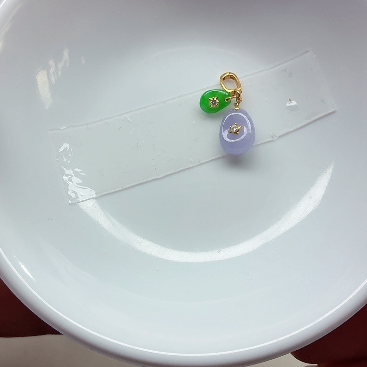 翡翠18K金镶嵌手链天然缅甸翡翠A货