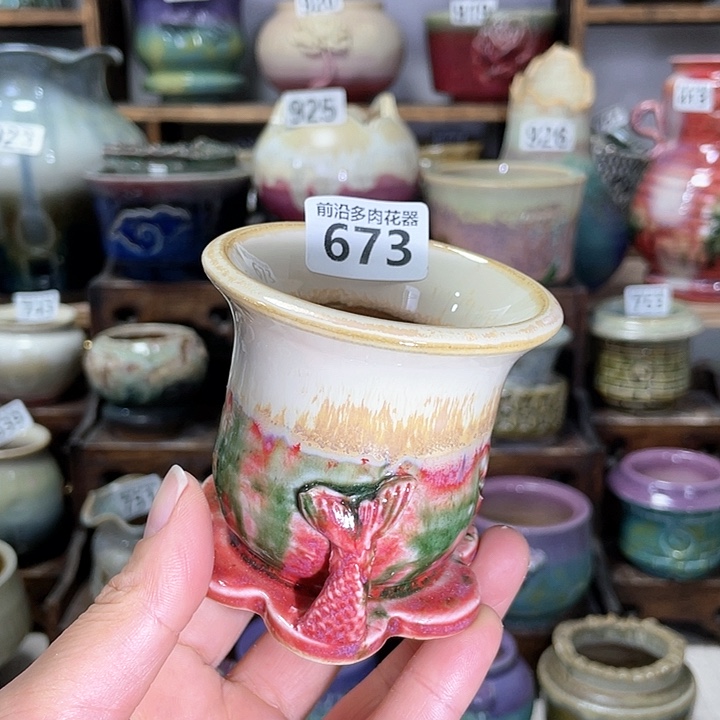 红陶内口径6高度7