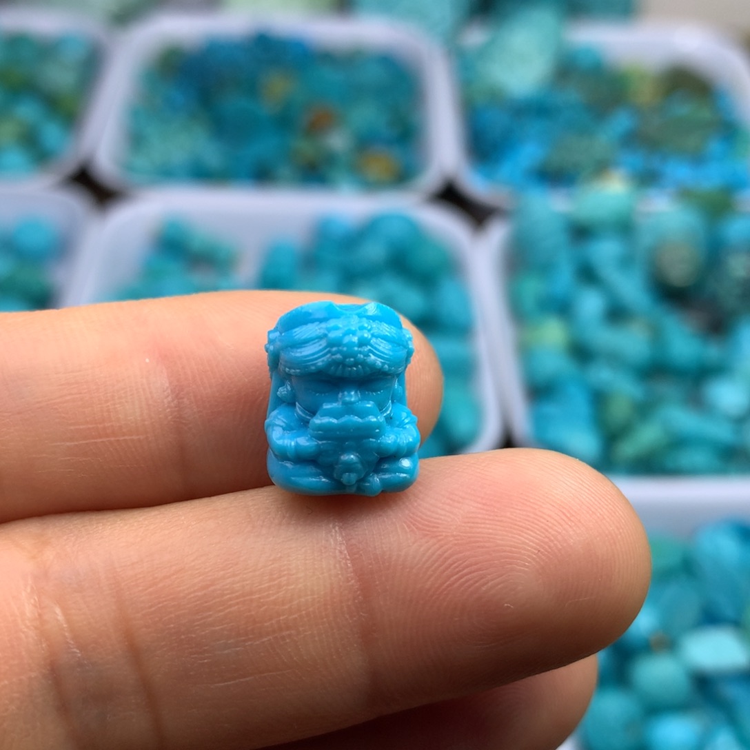 绿松石未镶嵌吊坠(不含链)13.5×10×9