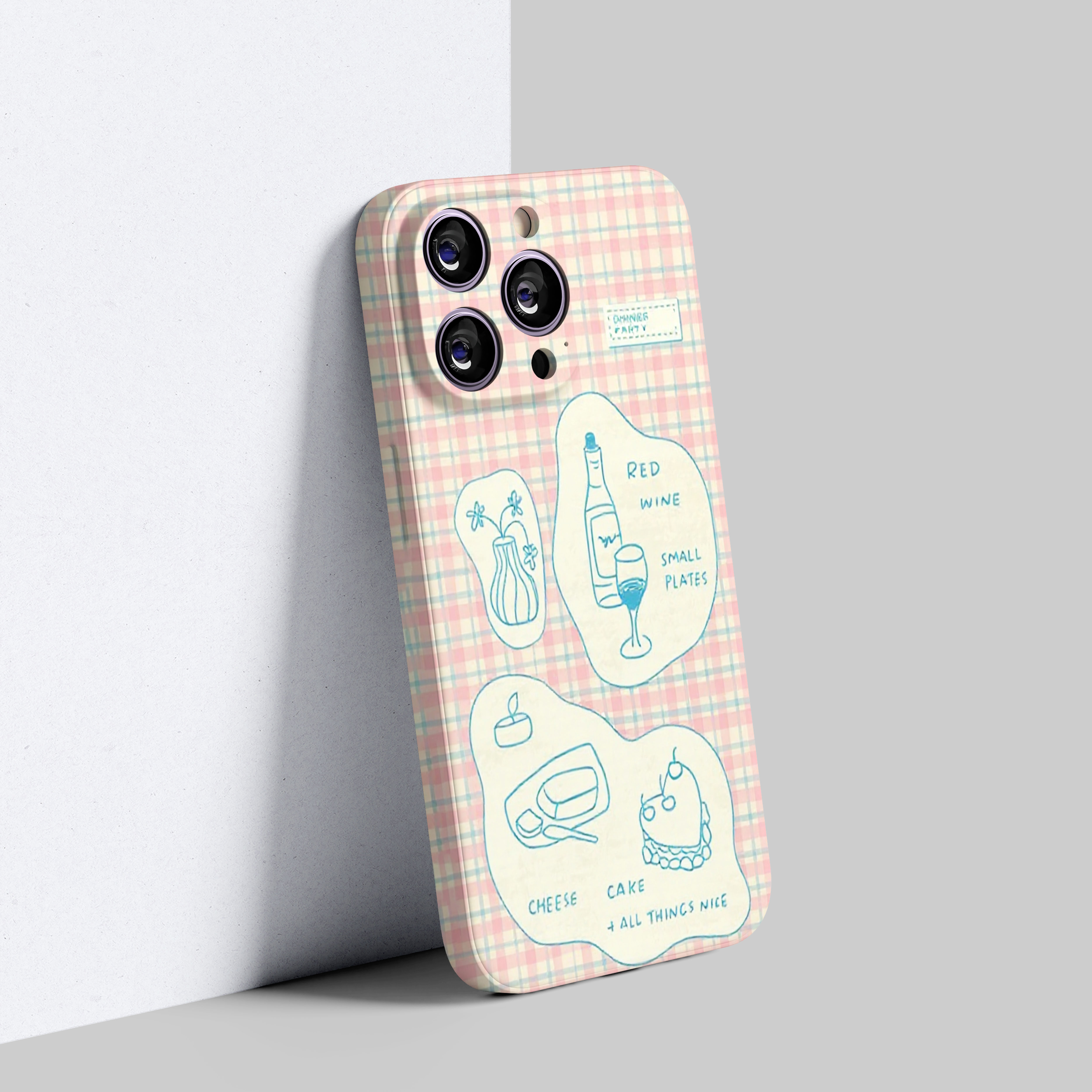 法式晚餐风格适用苹果小米华为oppo荣耀手机防摔菲林手机壳