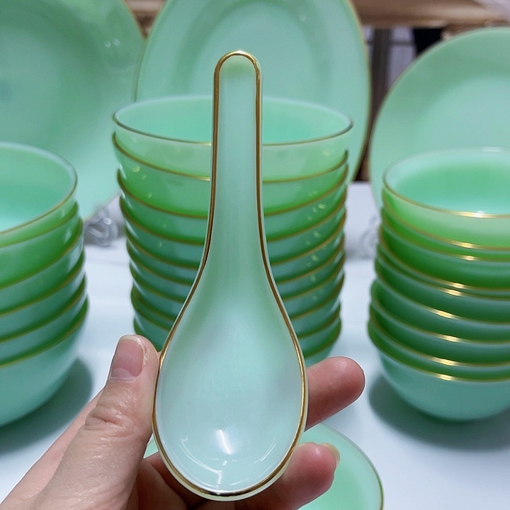 景德镇高端瓷器小汤勺6个