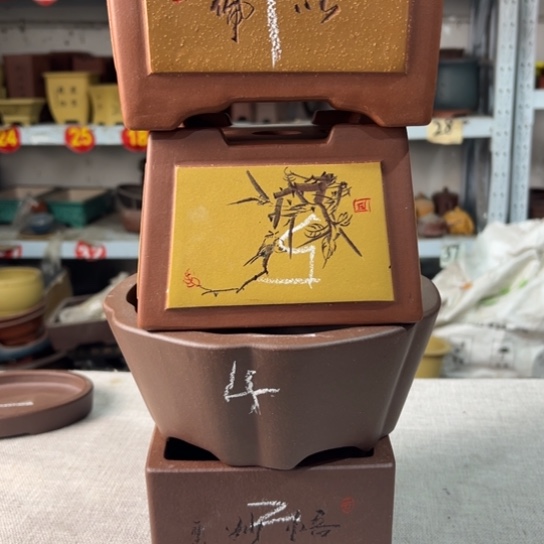 【闪购商品】一***三紫砂花盆特价处理中