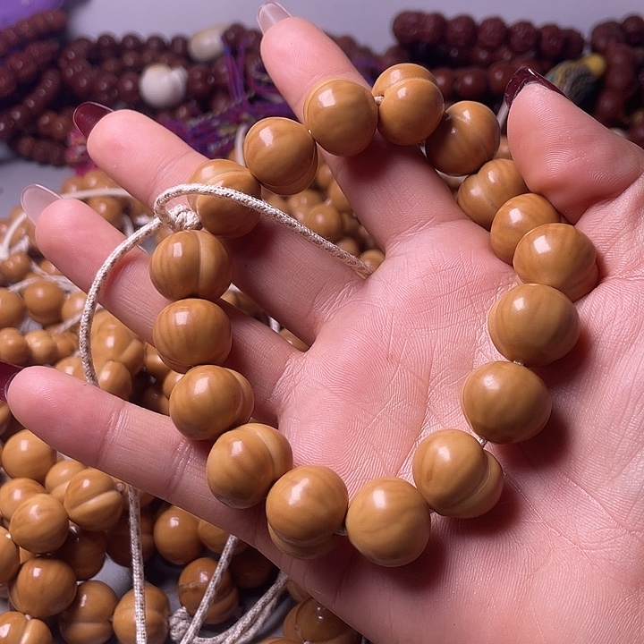 猴头核桃手串16尺寸镜面柯基屁桃手持全品无暇