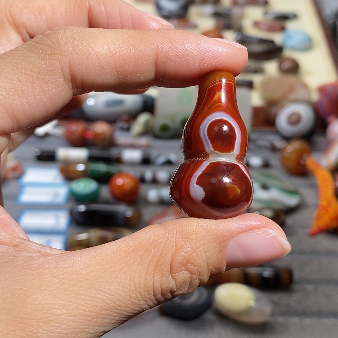 星***月玛瑙/玉髓合金颈饰