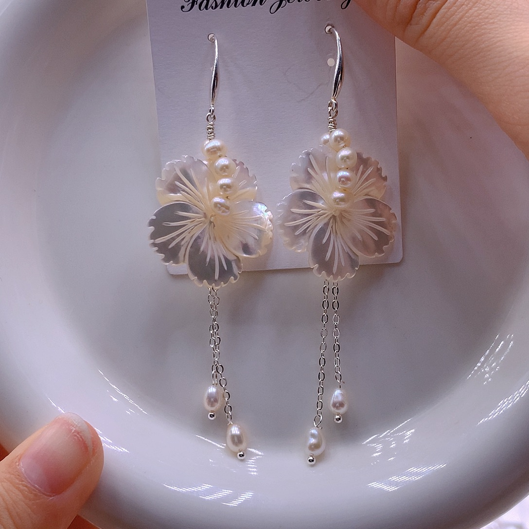 淡水珍珠耳饰未镶嵌耳环