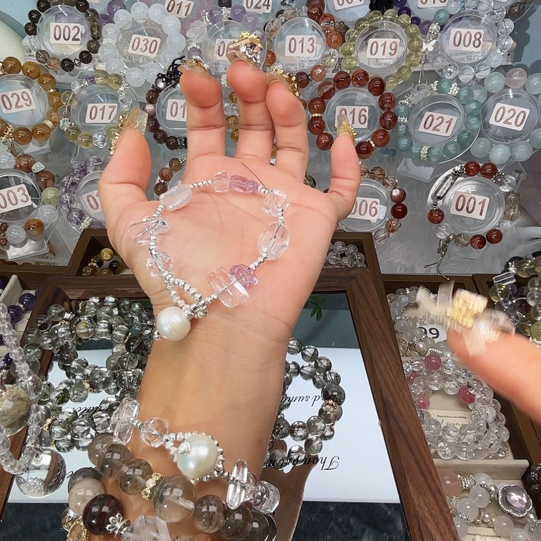 月****水晶手链银S925镶嵌7778778