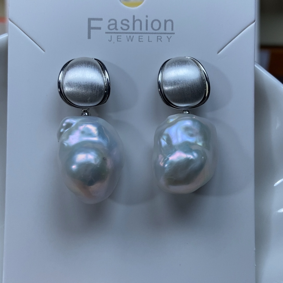 淡水珍珠耳环合金特价617