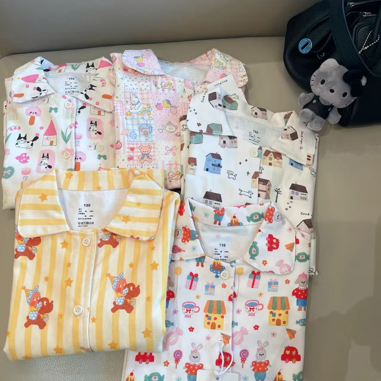 【禾昊】宝宝儿童磨毛纯棉秋冬加厚翻领睡衣家居服亲肤保暖男女同款