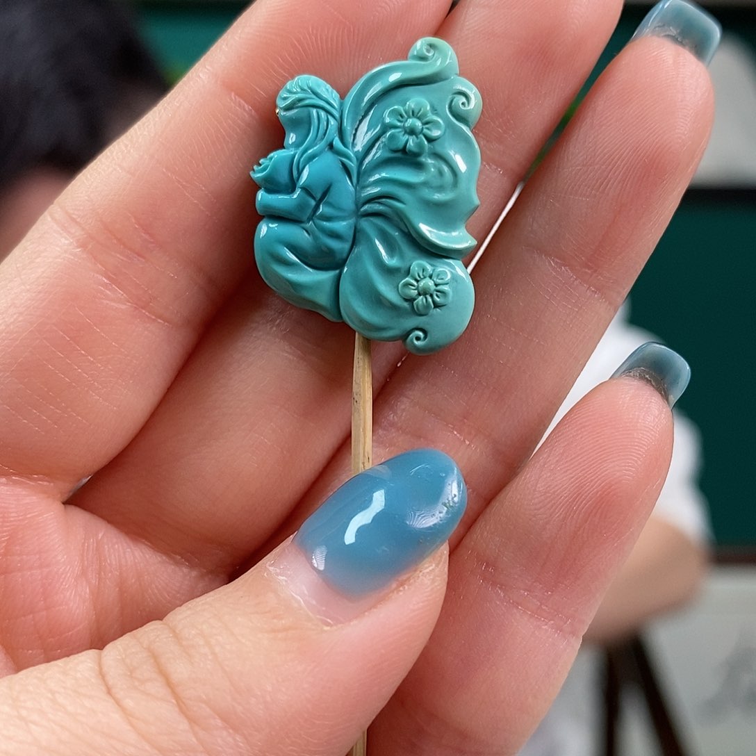 绿松石珠宝奇石未镶嵌